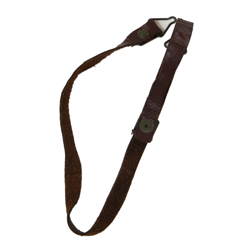 Chinstrap, Leather, for M1 Helmet, OD Buckles