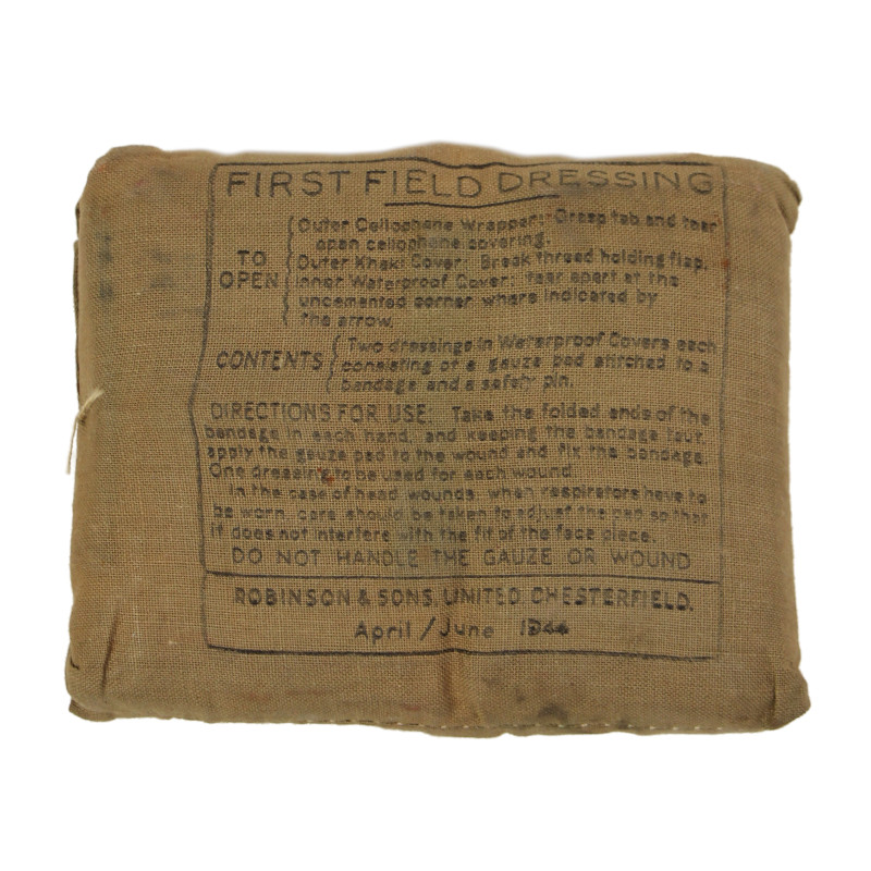 First Field Dressing, British, ROBINSON & SONS, LIMITED, 1944