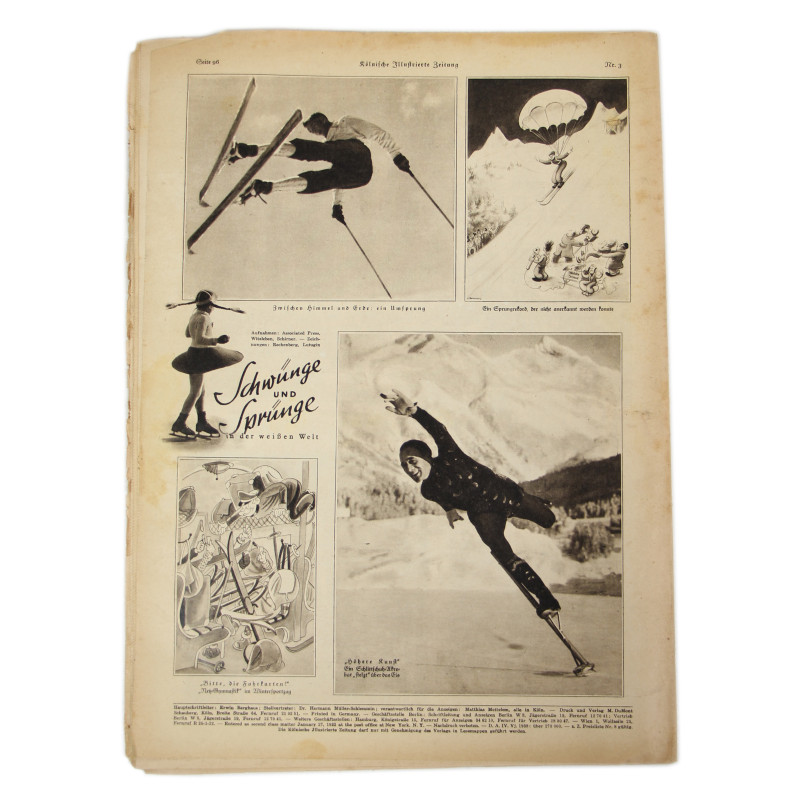 Magazine, Kölnische Illustrierte Zeitung, January 19, 1939
