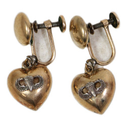 Earrings, Sweetheart, US Army, Parachutist