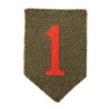 Insignia, Sleeve, Shoulder, 1st Infantry Division, Early Production