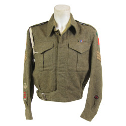 Blouse, Battledress, 1939 Pattern, Sergeant, Canadian Dental Corps, 1st Infantry Division, Size 11