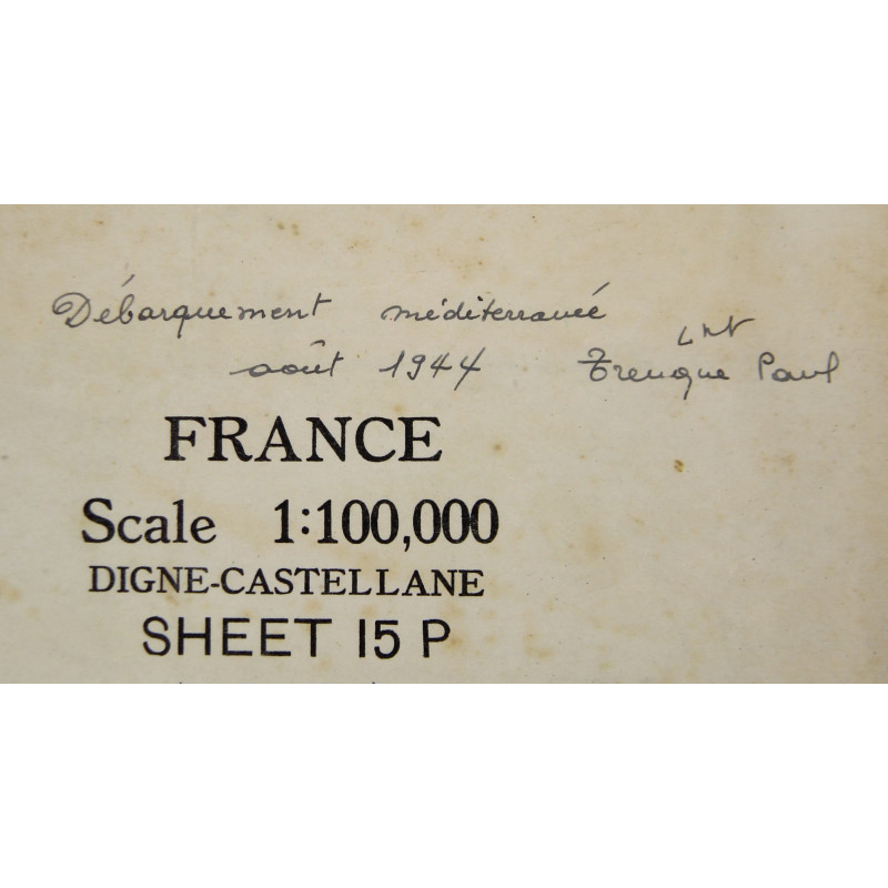 Case, Canvas, Dispatch, M-1938, Lt. Paul Trenque, 1ère DFL, Provence & Alsace, 1944