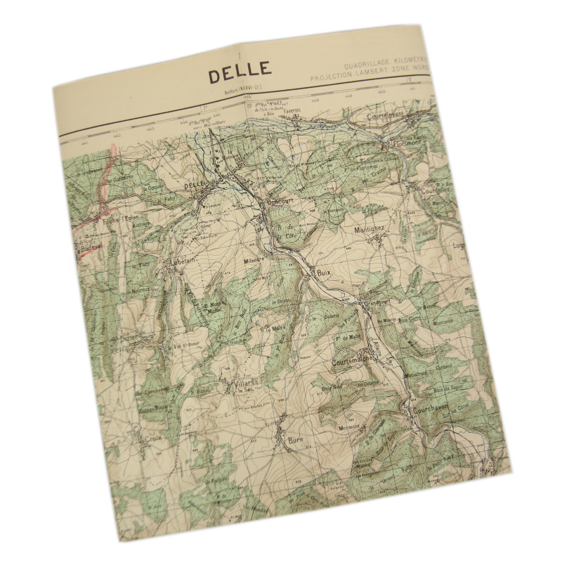 Porte-cartes M-1938, Lt. Paul Trenque, 1ère DFL, Provence & Alsace, 1944