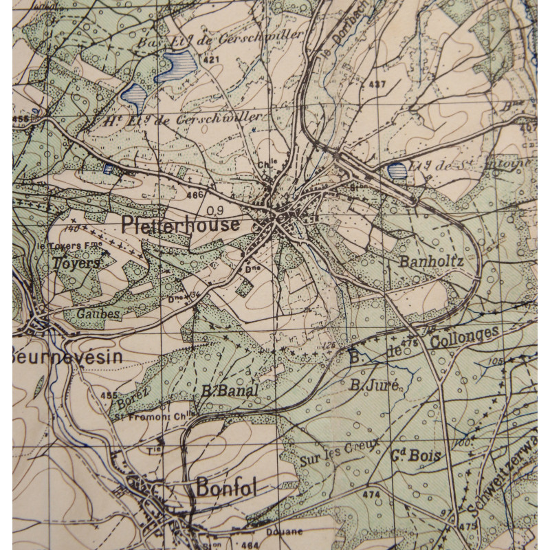 Porte-cartes M-1938, Lt. Paul Trenque, 1ère DFL, Provence & Alsace, 1944