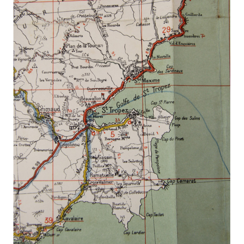 Porte-cartes M-1938, Lt. Paul Trenque, 1ère DFL, Provence & Alsace, 1944