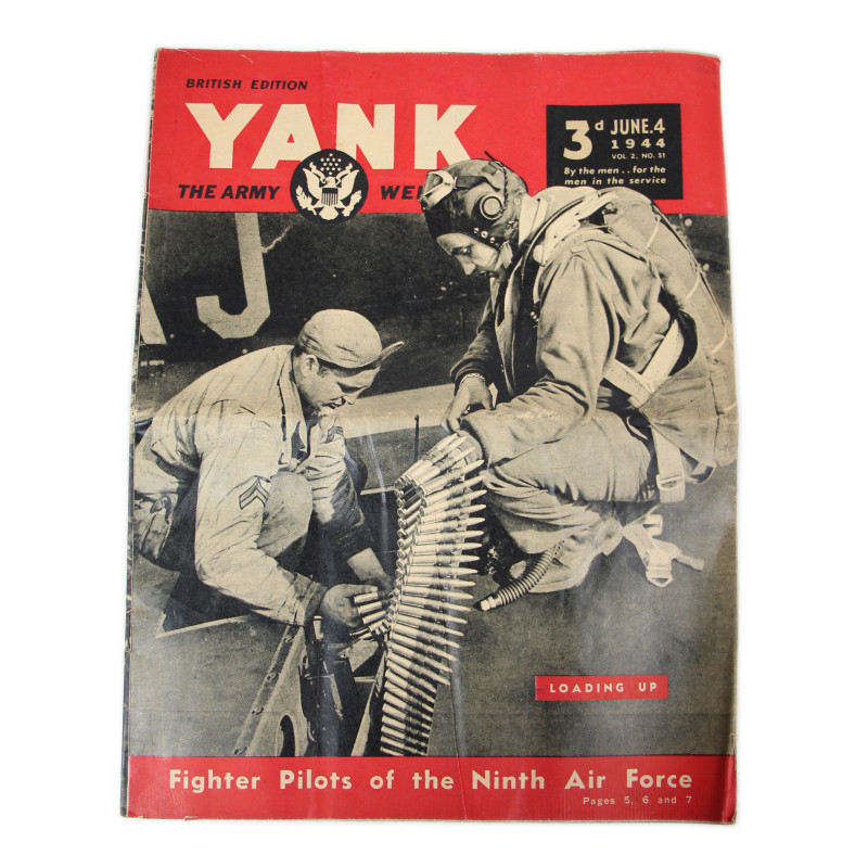 Magazine, YANK, British Edition, June 4, 1944, 'Fighter Pilots of the Ninth Air Force'