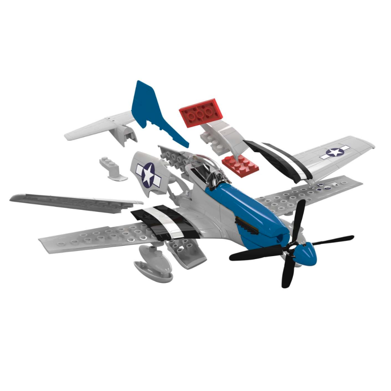 Maquette, Airfix Quickbuilding, D-Day P-51D Mustang