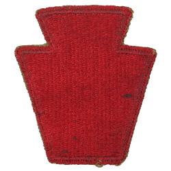 Insigne, 28th Infantry Division, dos vert, 1943