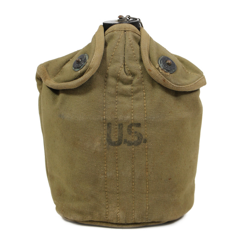 Gourde US Army, complète, avec housse British-Made, 1943