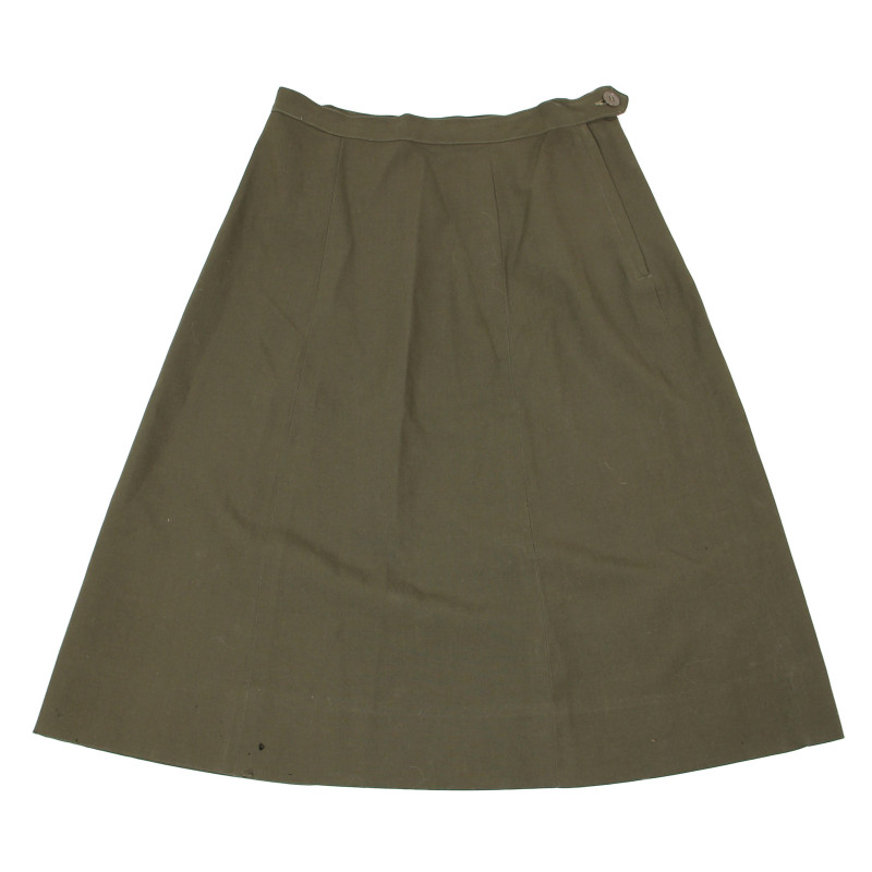 Skirt, Dark OD, Officer, WAC & Nurse, Size 16S, Named