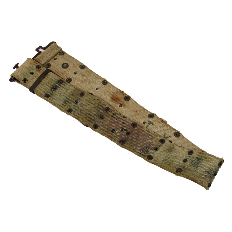 Ceinturon M-1936, USMC, camouflé, Cpl. Ted Milo, 2nd Tank Bn., 2nd Marine Division, Saipan & Tinian