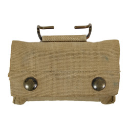 Pouch, First-Aid, M-1910, J.Q.M.D. 1942, with First-Aid Packet, Carlisle