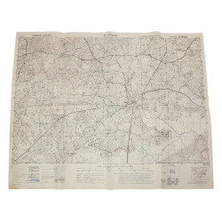 Carte alliée, SAINT-SAUVEUR-LE-VICOMTE, Normandie, 1943