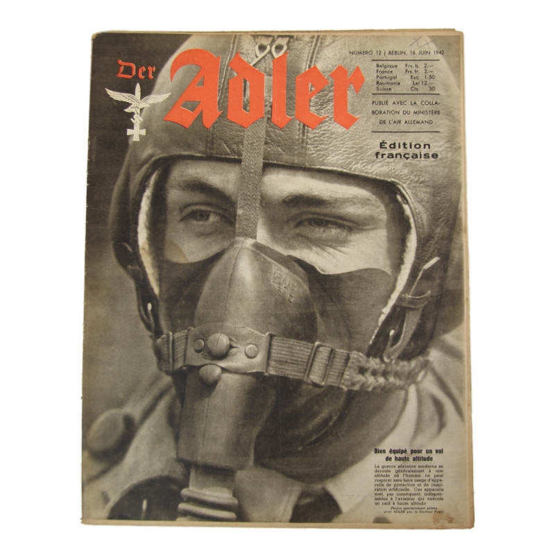 Magazine, Der Adler, June 16, 1942, French Edition