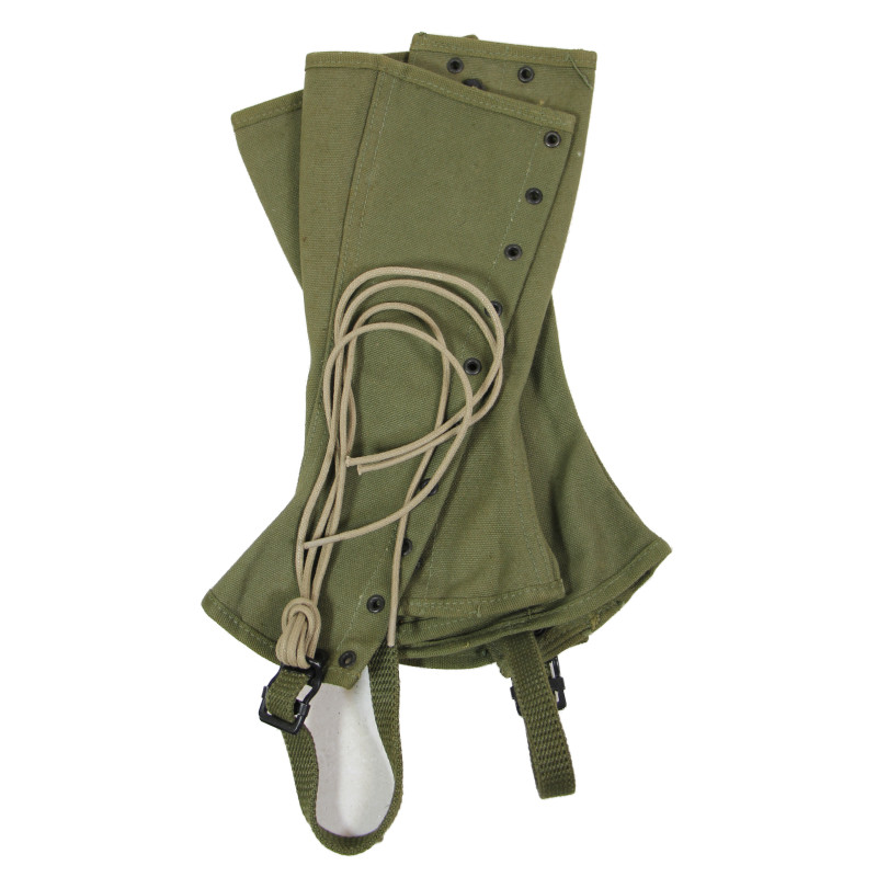 Guêtres en toile, US Army, OD 7, 2R, TWEEDIE FOOTWEAR CORPORATION 1943