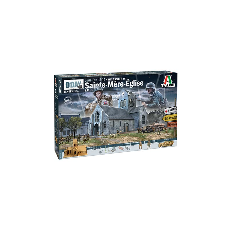 Diorama, Sainte Mère Eglise, Italeri 1:72