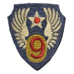 Patch, 9th Air Force, USAAF, British-Made