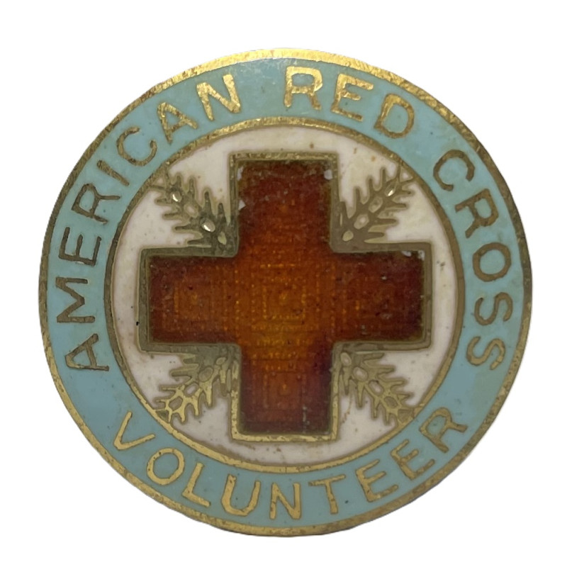 Insigne, American Red Cross Volunteer, Canteen Corps, Sterling