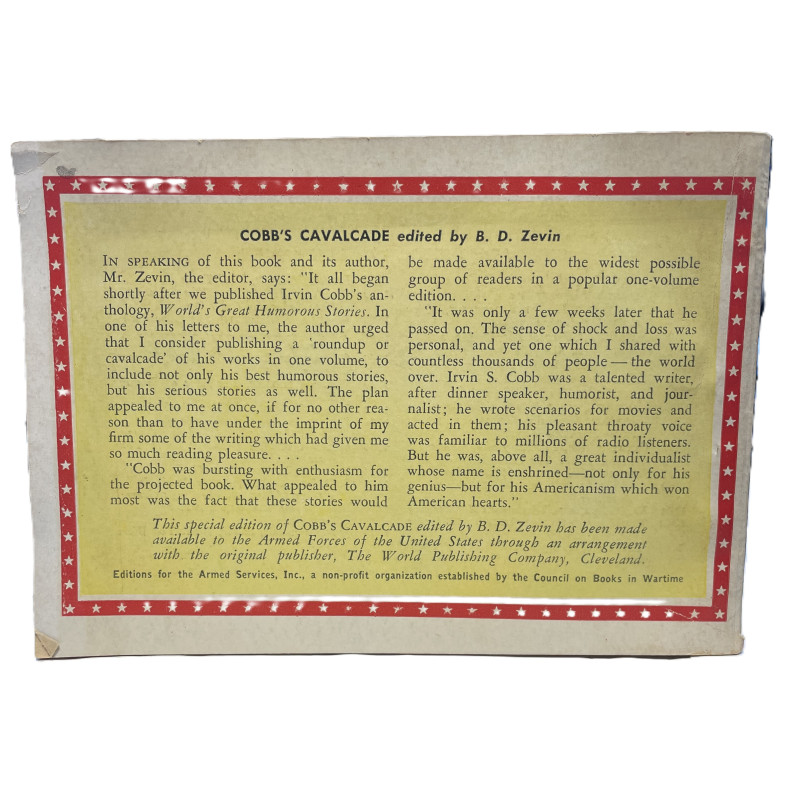 Novel, US Army, Cobb's Cavalcade, 1945