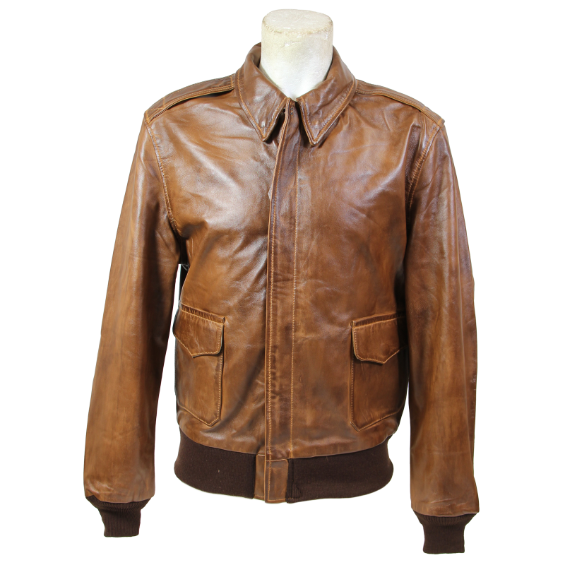 Jacket A-2, Capeskin Leather, Luxe, BRONCO Mfg. Co.