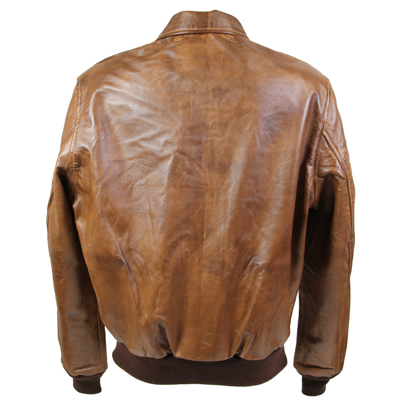 Blouson A-2, cuir d'agneau, luxe, BRONCO Mfg. Co.