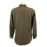 Shirt, Wool, Elastique, Officer's, Chocolate