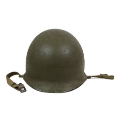 Helmet M1, Fixed Loops, S/Sgt. Chauncey Friend, Jr., Aerial Gunner,726th BS, 451st BG, 15th Air Force, USAAF, POW, MTO & ETO