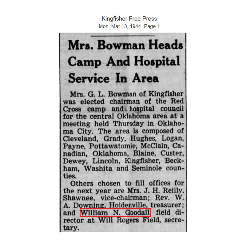 Musette M-1936, OD 7, HEPBURN MFG. CO., INC. 1944, Field Director William Goodall, American Red Cross