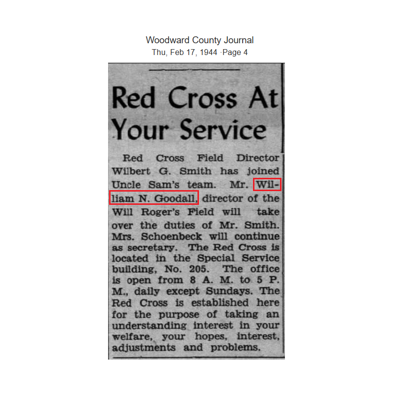 Musette M-1936, OD 7, HEPBURN MFG. CO., INC. 1944, Field Director William Goodall, American Red Cross