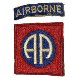 Insigne, 82nd Airborne Division, dos vert, 1943