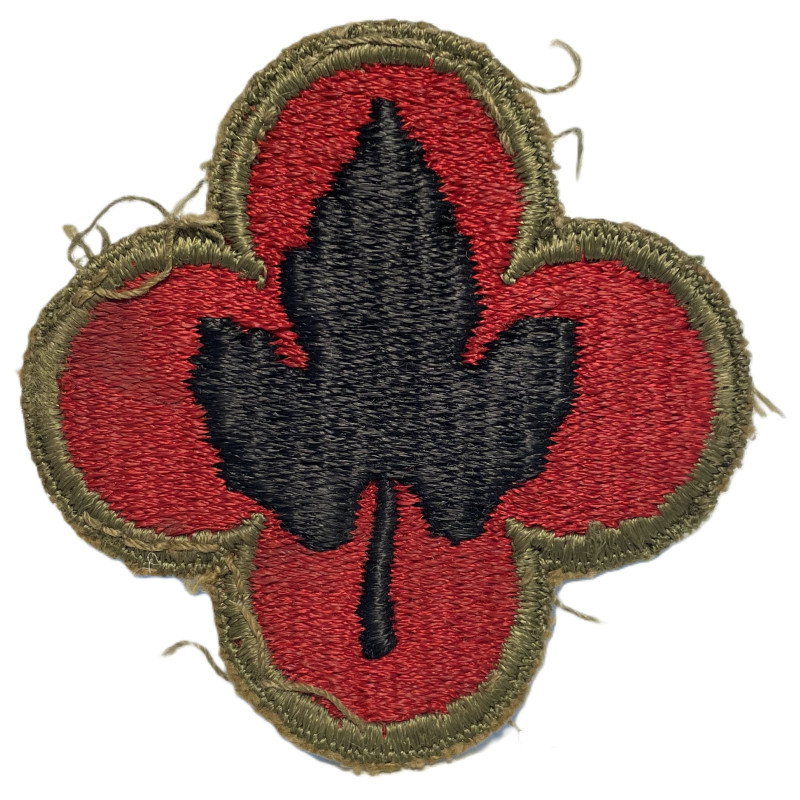 Insigne, 43rd Infantry Division, Bord vert, Dos vert
