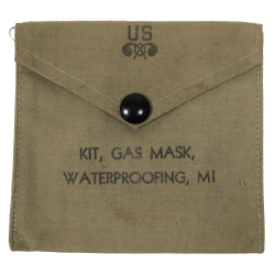 Pochette du kit d'étanchéification M1, masque à gaz