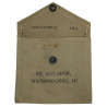 Pochette du kit d'étanchéification M1, masque à gaz