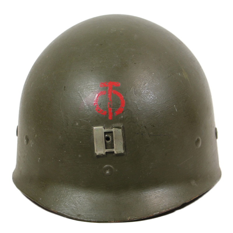 Sous-casque M1 (liner), WESTINGHOUSE, A washers verts, Captain, 90th Infantry Division