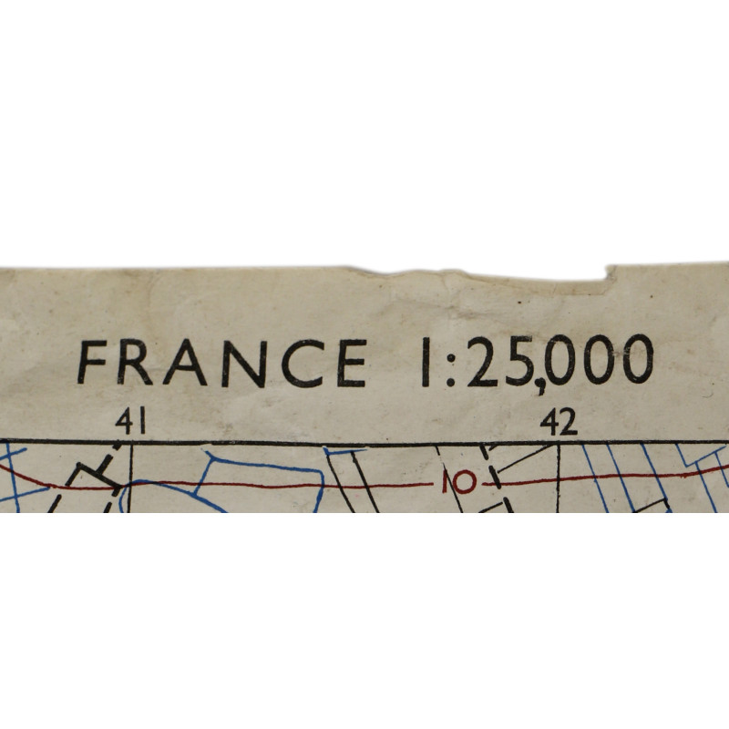 Map, Allied, CARENTAN-ISIGNY, Normandy, 1944 / 29e ID/101e AB