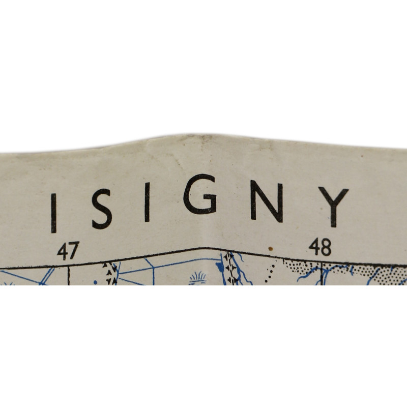 Map, Allied, CARENTAN-ISIGNY, Normandy, 1944 / 29e ID/101e AB