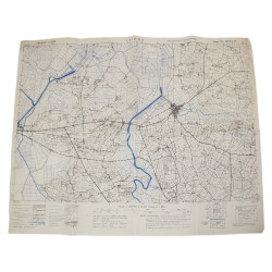 Carte alliée, CARENTAN-ISIGNY, Normandie, 1944, 29e ID/101e AB