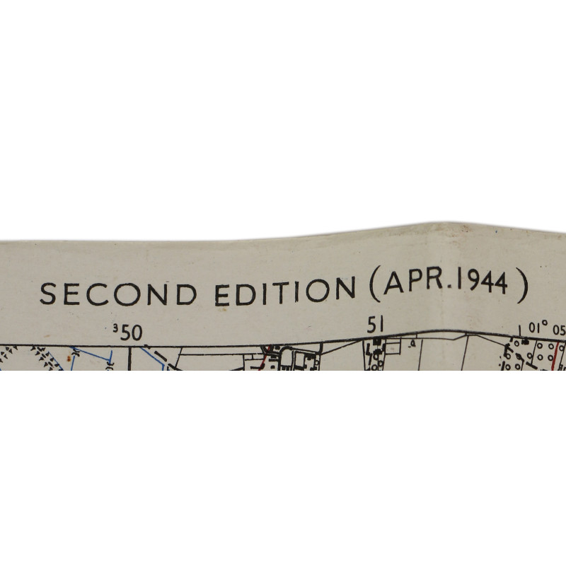 Map, Allied, CARENTAN-ISIGNY, Normandy, 1944 / 29e ID/101e AB