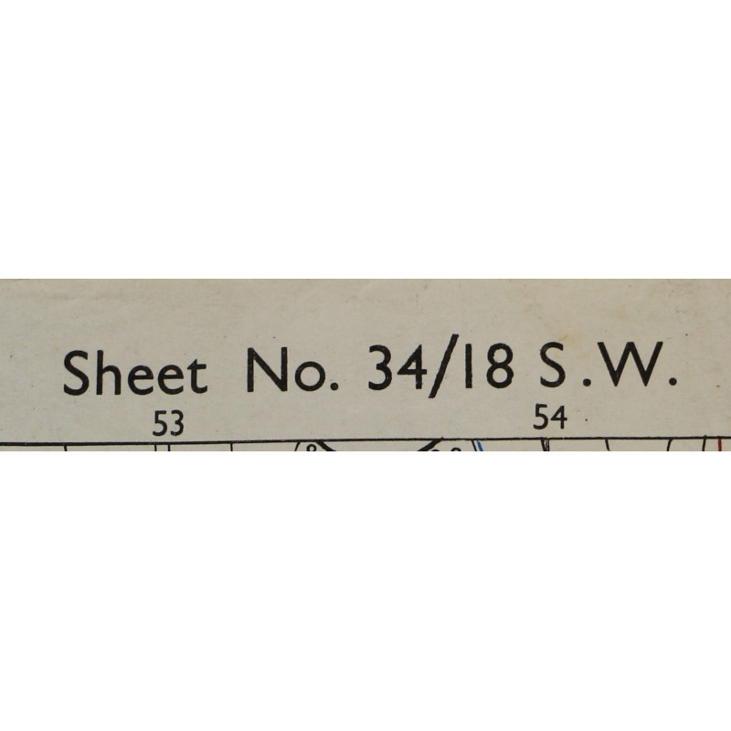 Map, Allied, CARENTAN-ISIGNY, Normandy, 1944 / 29e ID/101e AB