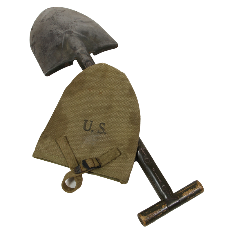 Pelle en T, M-1910, AMES 1943 + étui, W.L. DUMAS MFG. CO. 1943, Normandie