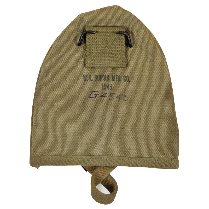 T-Shovel, M-1910, AMES 1943 + Cover, W.L. DUMAS MFG. CO. 1943, Normandy