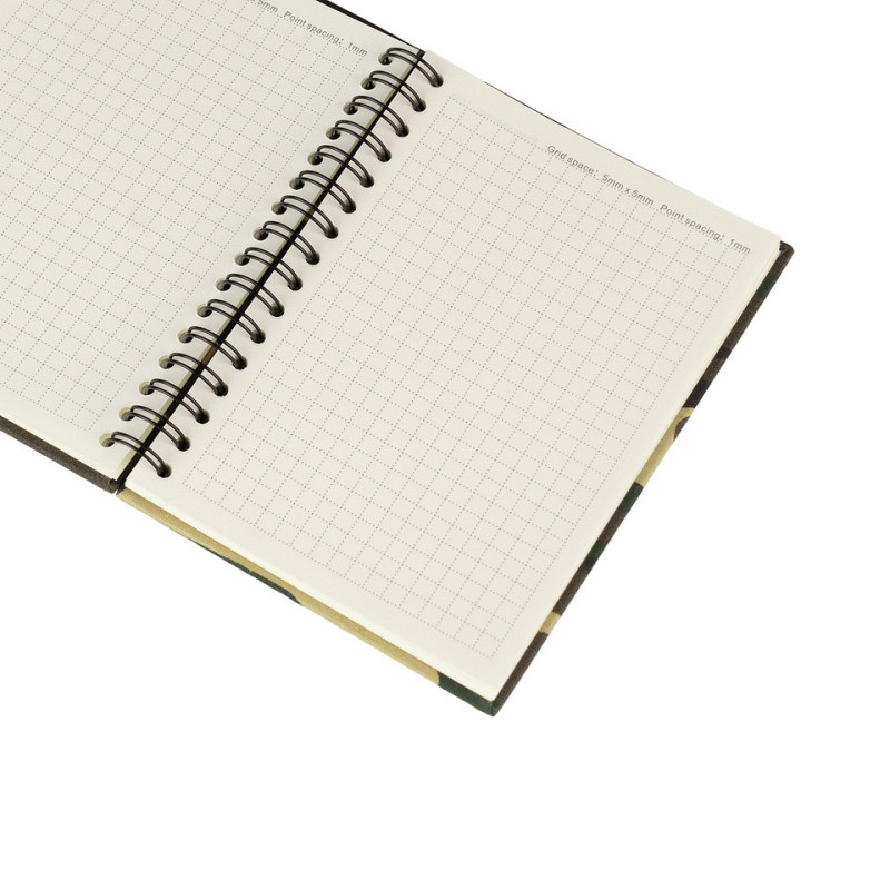 A6 notebook, camouflaged