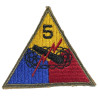 Insigne, 5th Armored Division, Normandie, Ardennes, GEMSCO