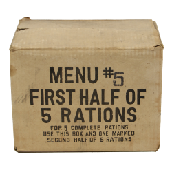 Cardbox, Ration, 1st Half of 5 rations 10 in 1, Menu N° 5