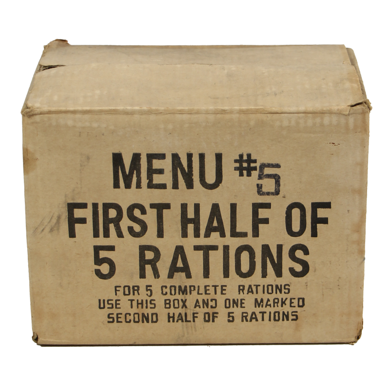 Cardbox, Ration, 1st Half of 5 rations 10 in 1, Menu N° 5