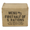 Cardbox, Ration, 1st Half of 5 rations 10 in 1, Menu N° 5