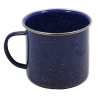 Cup, Enameled metal, blue 23 Oz