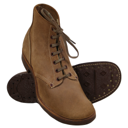 Brodequins de combat, US Army, cuir retourné, taille 7, 1944