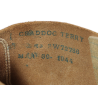 Brodequins de combat, US Army, cuir retourné, taille 7, 1944